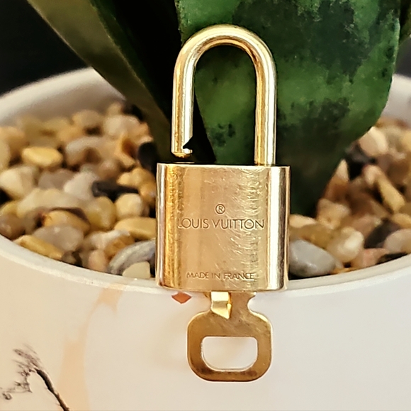 Authentic Gold Louis  Vuitton  Padlock with Key - Picture 8 of 8